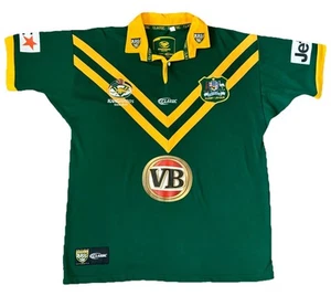 Vintage Australia Rugby League Green Classic Shirt Mens XL Jersey Short Sleeve - Picture 1 of 17