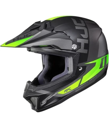 Casco de motocicleta juvenil HJC CL-XY II Creed niños todo terreno - MC4HSF negro fluo Foto 1 de 2