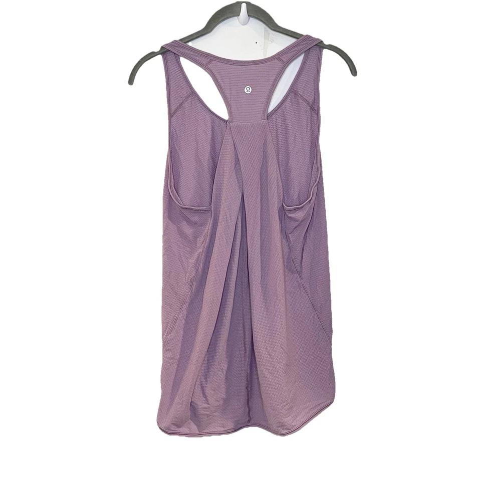 Lululemon Essential 背心上衣 * Pleated Lilac 薰衣草紫色 12 码轻便 — 第 1/4 张图片