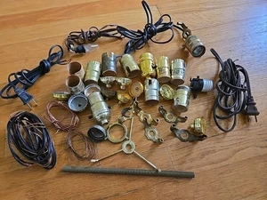 Lote de luces de lámpara cables cables de cobre cubiertas de enchufe - Imagen 1 de 3