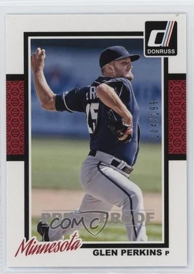 2014 Panini Donruss Press Proof Silver /199 Glen Perkins #167 - Image 1 of 2