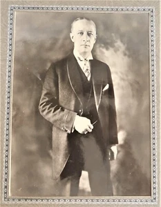 Antigua tarjeta de gabinete del gobernador Alfred E. Smith 1922 rara fotografía efímera - Imagen 1 de 6