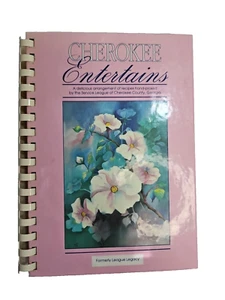 Cherokee Entertains Cookbook 1989 Service League of Cherokee County Canton GA HC - Picture 1 of 10