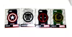 Marvel Japan Super Hero Rubber iPhone case :Loki, Black panther, Captain A., DP - Picture 1 of 14