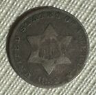 1852 trzy centy srebrne sztuka F+
