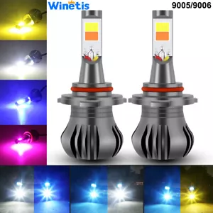 Switchback Strobe Flash LED Fog Driving Light DRL Bulbs 9005 9145 H10 9006 HB4 - Picture 1 of 18