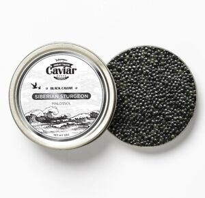 Great Taste Siberian Sturgeon Caviar Luxury Gourmet Roe 100G Overnight Delivery