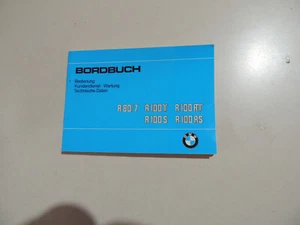 Hand Bord buch BMW R80/7 R100 T RT S RS Bedienungs Betriebsanleitung 08.1978 - Picture 1 of 10