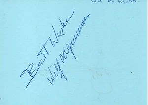 WILF MCGUINNESS & STUART PEARCE - Página de álbum autógrafo firmado - FÚTBOL - EX - Imagen 1 de 2