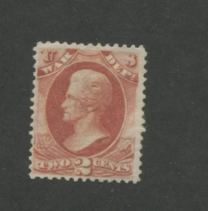 1873 United States War Department Stamp #O84 F/VF Mint Hinged Disturbed OG - Picture 1 of 2