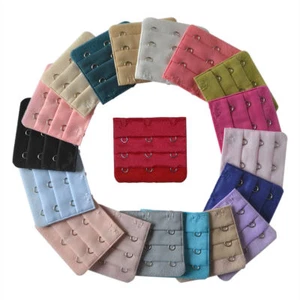 12 pcs Bra Extender Strap Extension 3 Hooks 3 Rows EXTENDER Belt Clasp Buckle - Foto 1 di 8