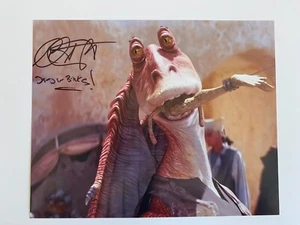 AHMED BEST In-Person signiertes Autogramm 20x25cm Star Wars - Picture 1 of 1