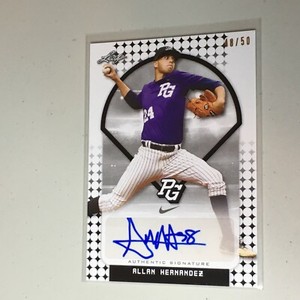 F55105 2018 Leaf Perfect Game Auto Black /50 ALLAN HERNANDEZ