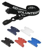 Black Pre Printed STUDENT Metal Lobster Clip Lanyard with ID Single Card Holder