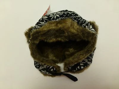 Sombrero Bongo Adolescentes Niñas Talla Única Blanco y Negro Copo de Nieve Nuevo Foto 1 de 3