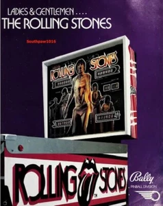 1980 Bally "The Rolling Stones" Pinball Machine Game Release Promo Reprint Ad - Picture 1 of 1