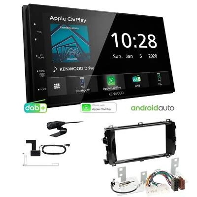 Kenwood Autoradio Apple CarPlay Android Auto DAB+ für Toyota Auris piano ab 2013 - Bild 1 von 4
