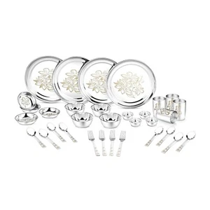 Edelstahl Ruhm Dinner Set Mit 32 Teile Schwere Dicke Permanent Laser Gravur - Bild 1 von 9