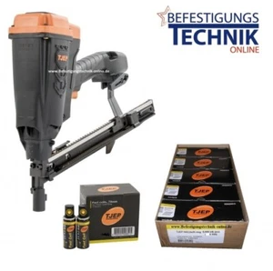 TJEP HA 35 GAS 3G Haftennagler 22-35mm + 4500 Haftennägel 25mm A2 +5 Gas