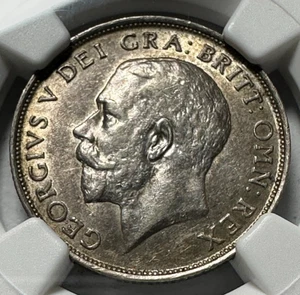 1911 Great Britain 1 One Shilling NGC AU58 Very Nice Lusturous! - Picture 1 of 4