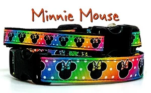 Ratón gato y perro pequeño collar 1/2" o 5/8" ancho campana o correa ajustable - Imagen 1 de 12