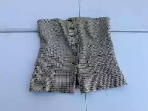 NWT ann Taylor SUPER CUTE PLAID Corset top Size 8 (R) MSRP 89 - Picture 1 of 8