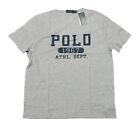 Polo Ralph Lauren Men's Grey Athletic Dept. Logo Graphic Short Sleeve T-Shirt