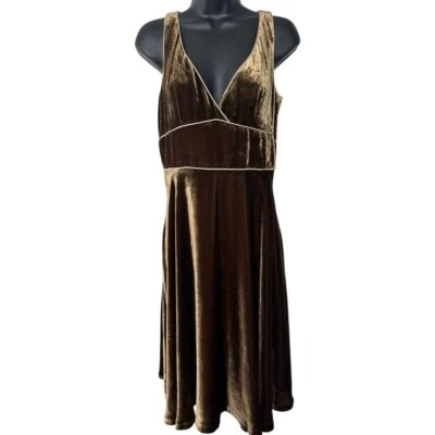 Vestido midi Zara feminino veludo tamanho M fada grunge caprichoso tons de joia outono - Imagem 1 de 4