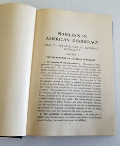 Problems In American Democracy By Williamson 1922 DC Heath & Co  Ex Library - Picture 1 of 13
