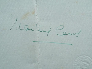 Autografo Martine Carol Invito Veglione Stampa Castello Estense Ferrara 1956 - Foto 1 di 1
