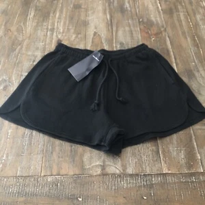 Brandy Melville Women's Summer Thermal Shorts Black One Size - Picture 1 of 2