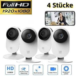 Gebraucht | YI Überwachungskamera Home Camera 1080p WLAN APP Nachtsicht 4pcs - Bild 1 von 9