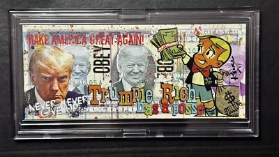 2024 $2 Federal Reserve Banknote “Donald Trumpie Rich Mugshot" by Rency Art - Image 1 of 2