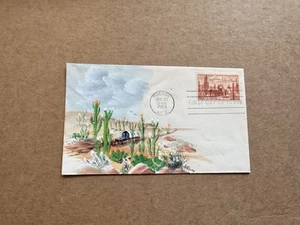 US 1953 FDC +Gadsden New Mexico Purchase #1028 +Hand-Drawn Cachet +Only 5 Made - Picture 1 of 2