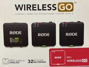 Rode Wireless GO III Dual Channel Compact Wireless Microphone System - Free Post - Picture 1 of 9