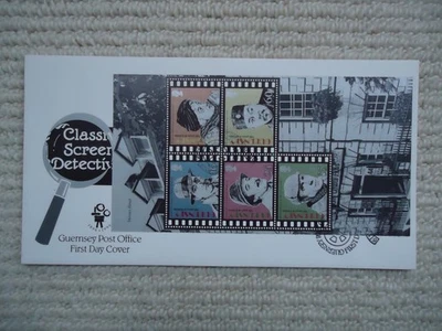1996 CLASSIC SCREEN DETECTIVES Booklet Pane First Day Cover SG711b Cinema Film - Image 1 of 4