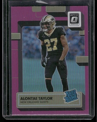 2022 Donruss Optic #300 Alontae Taylor Pink - Image 1 of 2