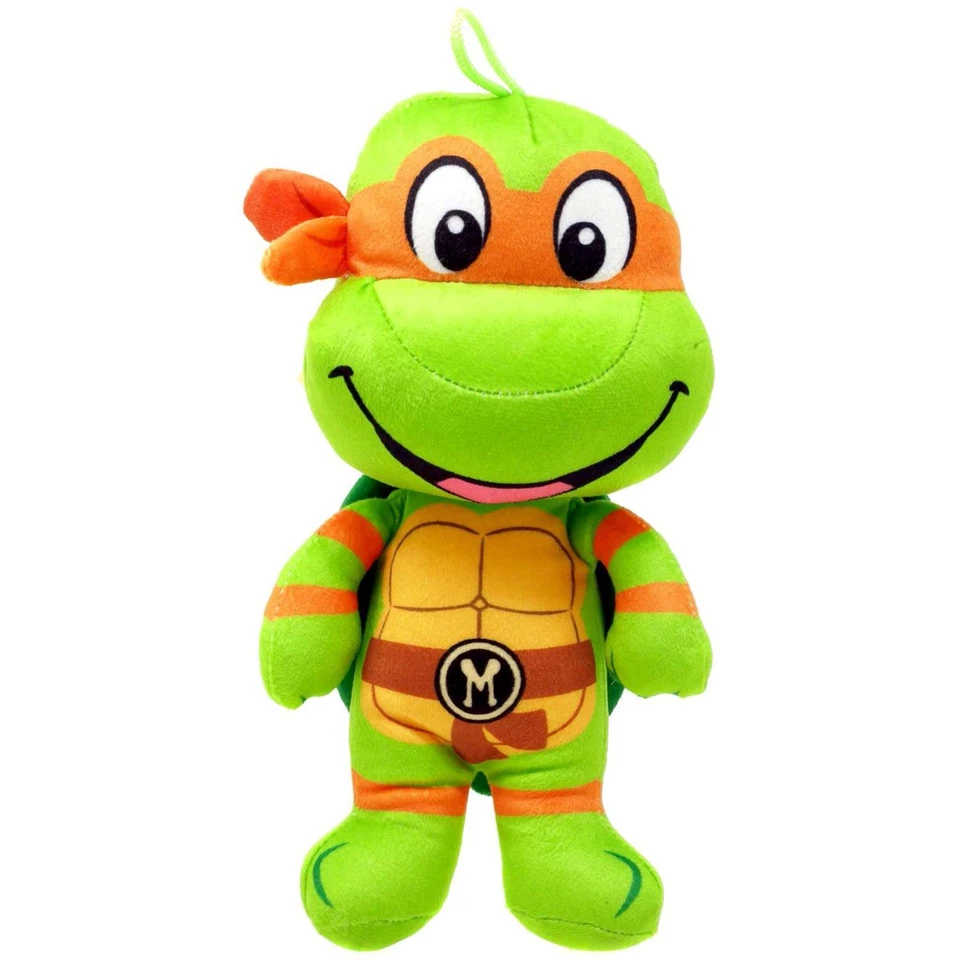 Orange Ninja Turtle Plush Toy MICHELANGELO 8 inch tall Official NWT Soft - Image 1 of 1