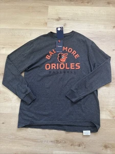 Baltimore Orioles Fanatics XL Long Sleeve Gray Shirt Extra Large - Picture 1 of 10