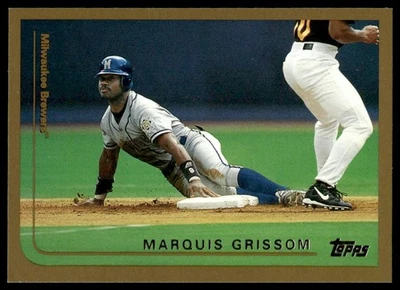 1999 Topps #383 Marquis Grissom Milwaukee Brewers NM+ - Image 1 of 2
