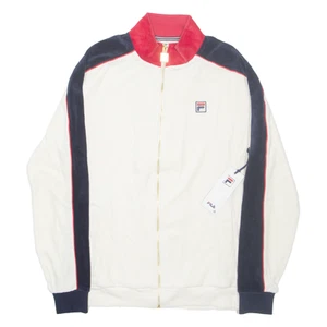 FILA Cima Giacca Uomo Track Bianco Velluto S - Foto 1 di 6