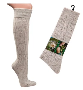krautwear Oktoberfest calcetines medias tradicionales con lana caña extra larga 39-42 - Imagen 1 de 3