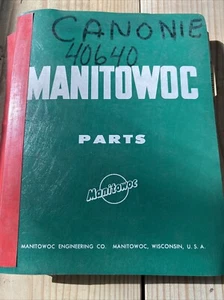 Manitowoc 4000W Teilehandbuch Serie 40640 OEM gebraucht kostenloser Versand Vintage - Bild 1 von 9