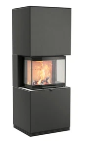 Contura i61 Stahl-schwarz Kaminbausatz Kaminanlage 6,0 kW BimSchV Stufe 2 - Bild 1 von 4