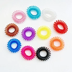 20x Haargummis Spirale Telefonkabel Kinder Haarband Zopfgummi bunt elastisch Set - Bild 1 von 17