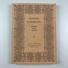 Giovanni Mardersteig: Stampatore, Editore, Umanista | Edizioni Valdonega, 1989