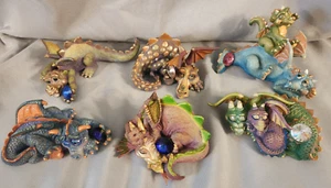 Juego de 6 dragones de humor Franklin Mint edición limitada con cristales de Swarovski - Imagen 1 de 20