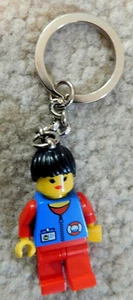 LEGO ~ Minifigure ~ Girl Female ~ KEYCHAIN ~  Coast Guard - Picture 1 of 3