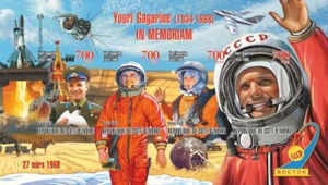 Yuri GAGARIN In Memoriam space Ivory Coast, Lollini cat MNH #VG2563 IMPERF - Picture 1 of 1
