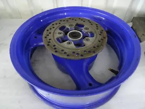 23. Suzuki GSXR 750 W GR7BB Rear Wheel Blue 5.5x17 Inch - Picture 1 of 12